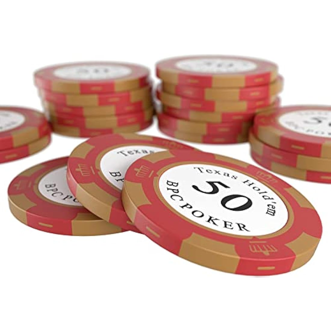 Bullets Poker Set – 500 Clay Carmela Chips, Plastic Cards & Case
