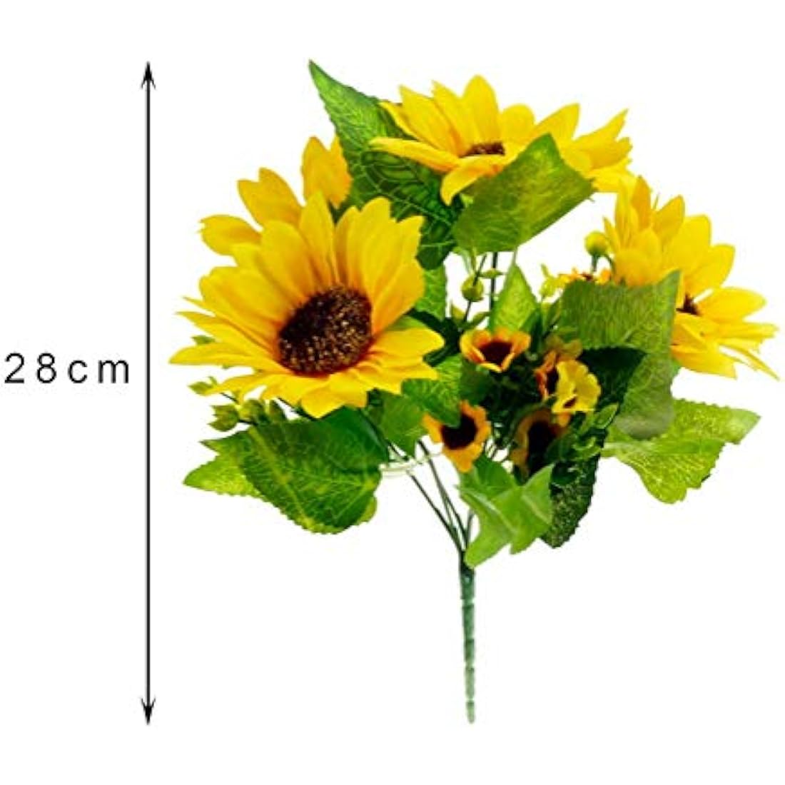 Jolof Store 2-Pack Silk Sunflower Artificial Flowers for Home Decor