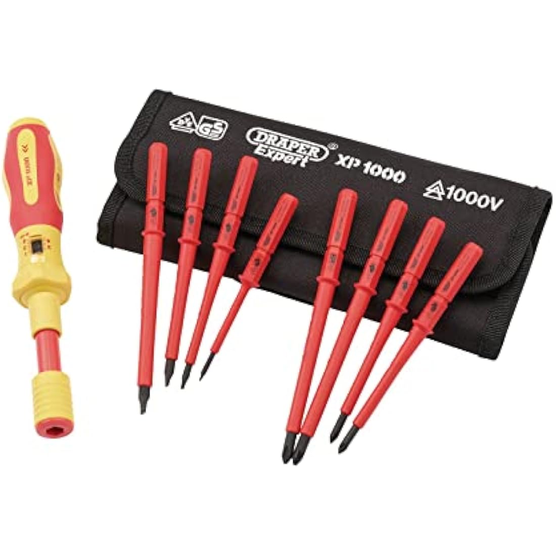 Draper XP1000 9 Piece VDE Insulated Torque Screwdriver Set