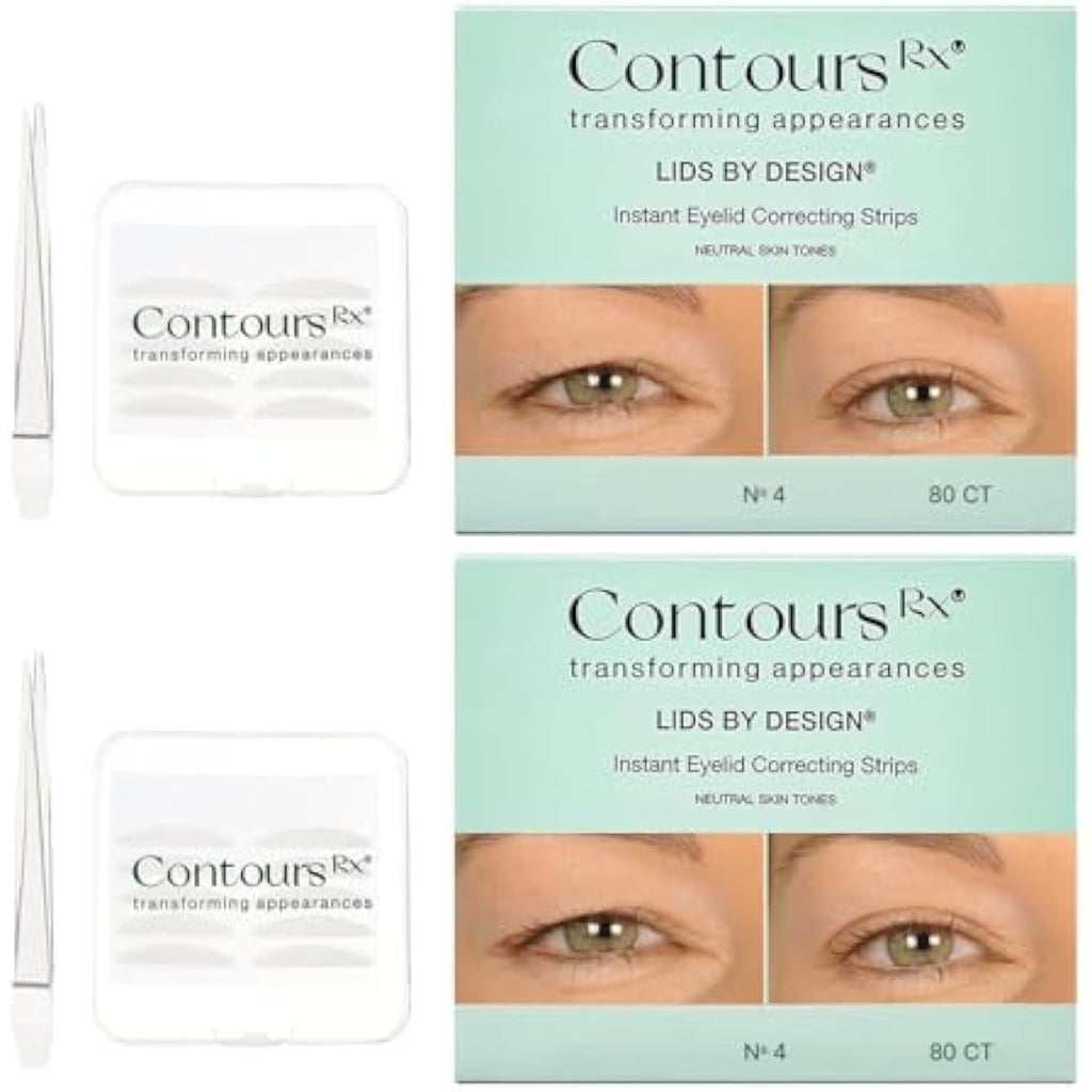 Contours Rx Lids by Design Eyelid Lift Strips for Hooded Eyes - 160 CT