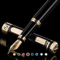 Jolof Store Black Lacquer Fountain Pen | Gold Plating, Extra Fine Nib