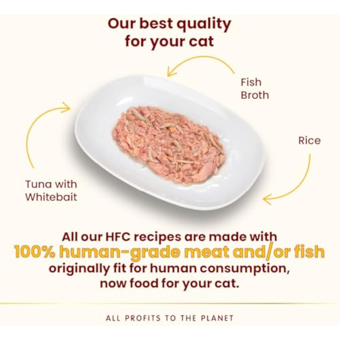 Almo Nature HFC Wet Cat Food – Tuna with Whitebait – 70g (Pack of 24)
