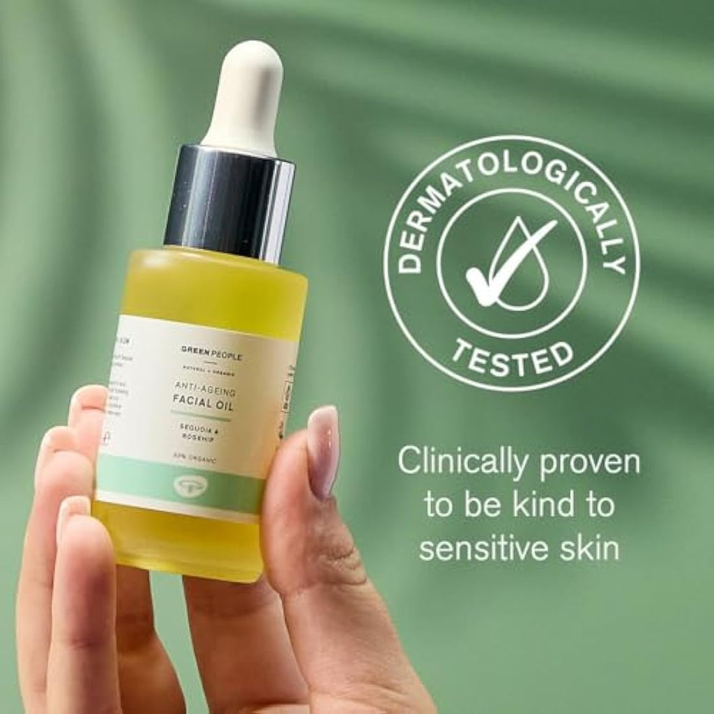 Green People Anti-Ageing Facial Oil – Organic Rosehip & Jojoba, 30ml