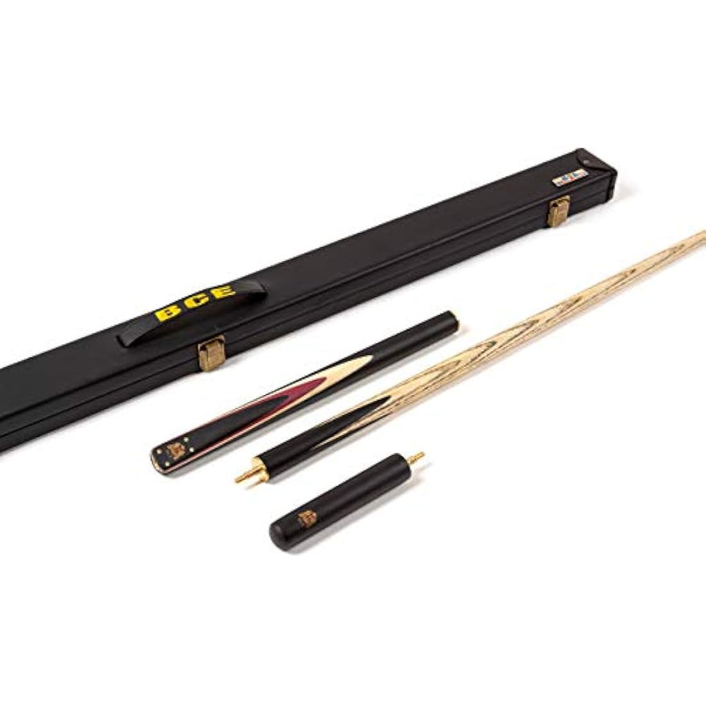 BCE Heritage Snooker Cue – Sapele Mahogany 3/4 Cut with Case & Extension