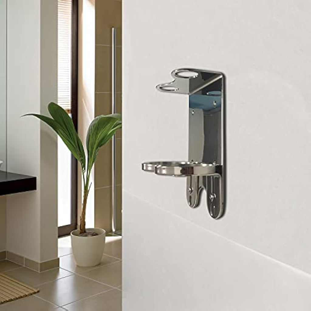 Jolof Store Wall Mount Double Soap Dispenser – Chrome Stainless Steel