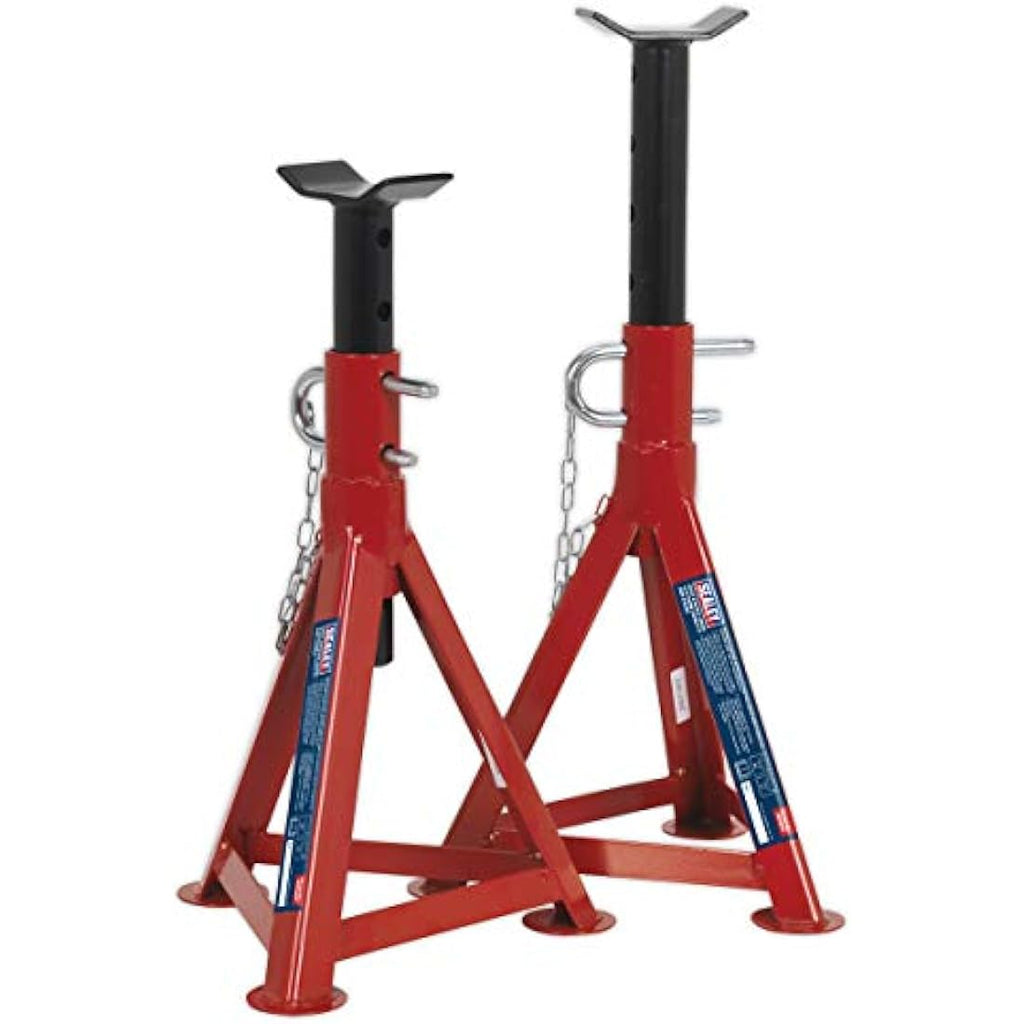 Sealey Axle Stands - 5 Tonne Capacity Per Pair - Heavy Duty Steel