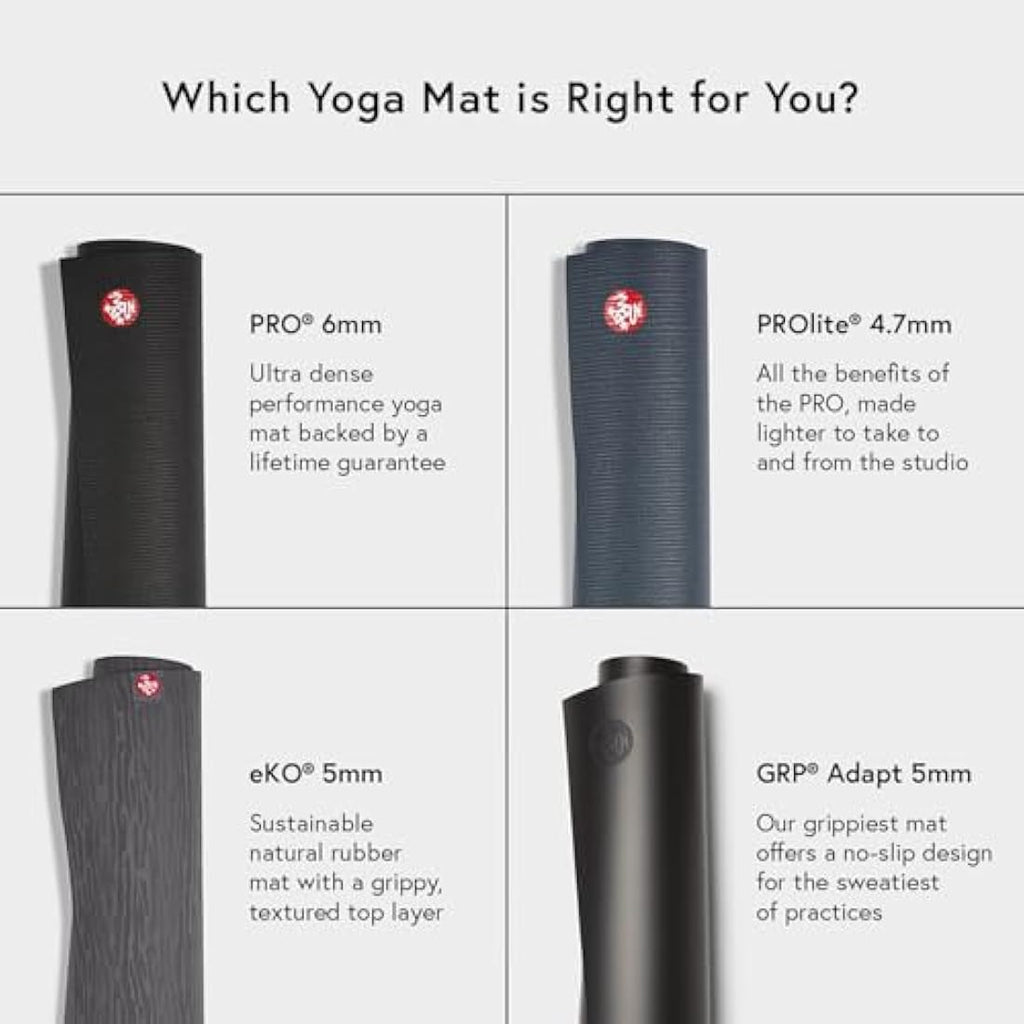 Manduka eKO Yogamatte – Rutschfester Naturkautschuk, 5 mm, 180 cm