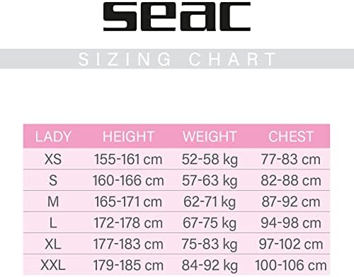 SEAC Sense Women's 3mm Neoprene One-Piece Wetsuit for Snorkeling