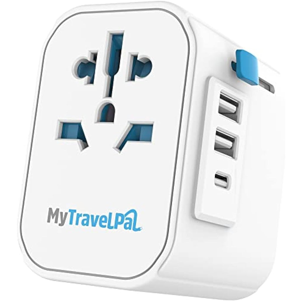 MyTravelPal Pro Grounded Universal Travel Adapter with USB-C | 10A