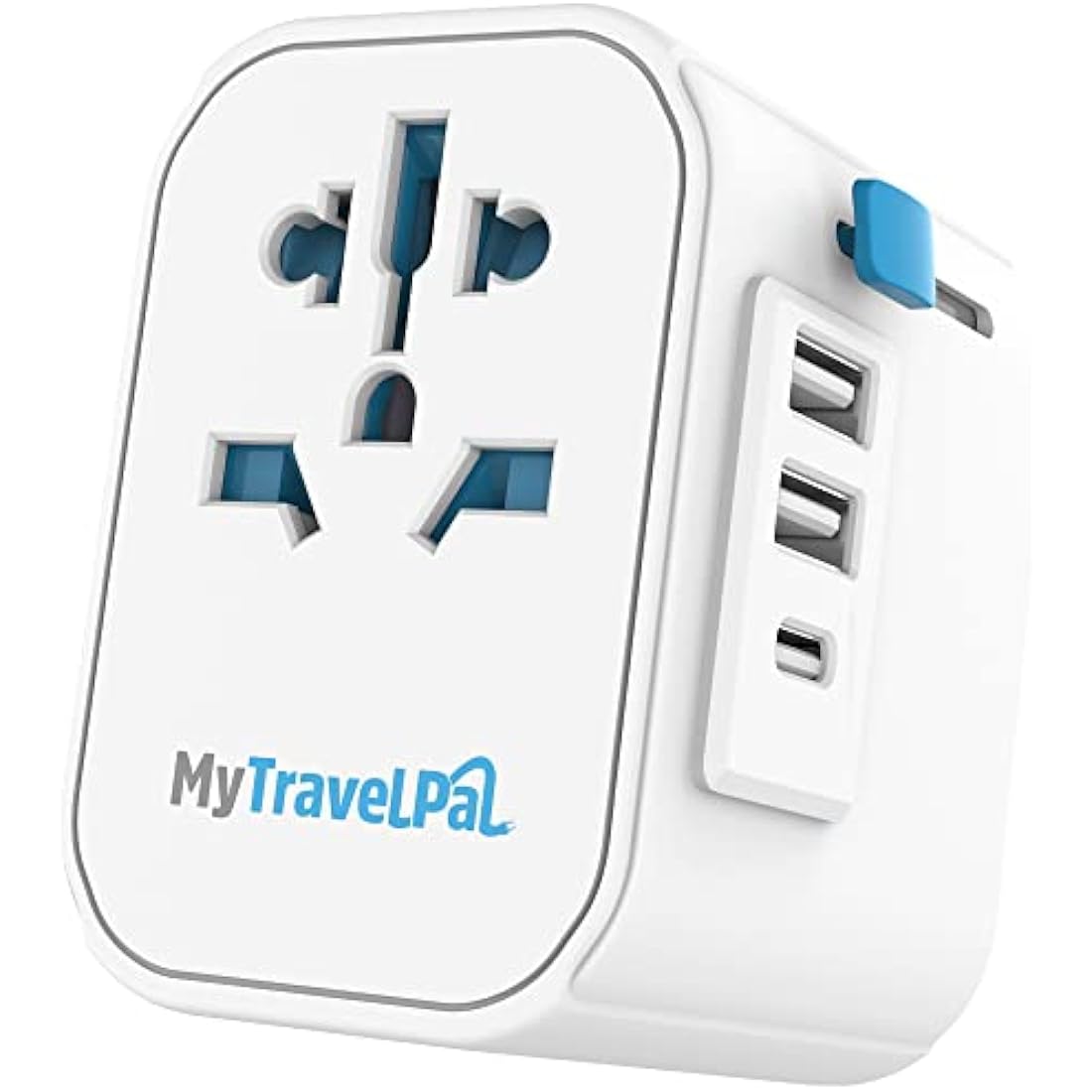 MyTravelPal Pro Grounded Universal Travel Adapter with USB-C | 10A