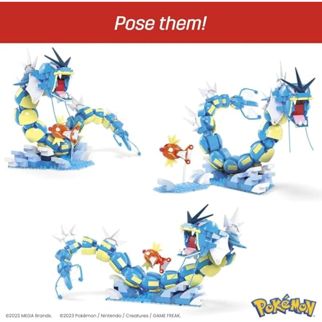 MEGA Pokémon Magikarp Evolution Set – 411 Piece Gyarados Building Toy