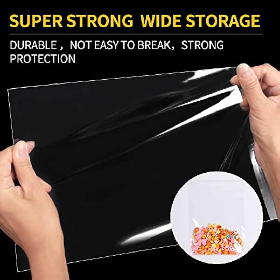 A3 Clear Cellophane Bags – 100 Pack Self-Sealing OPP Bags