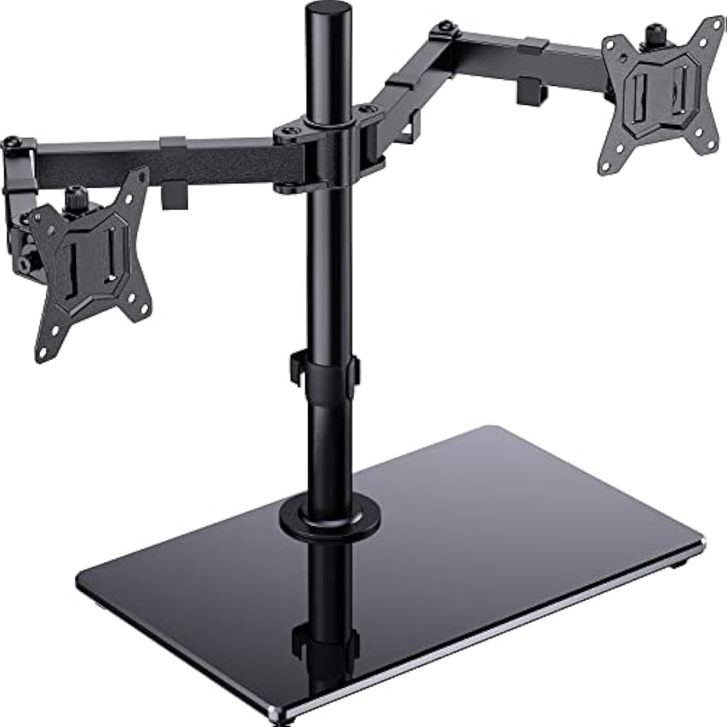 ErGear Dual Monitor Stand | Adjustable Desk Mount for 13-32 Inch Screens
