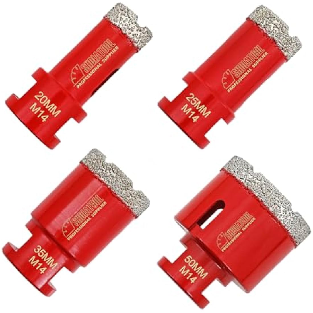 SHDIATOOL Vacuum Brazed Diamond Core Drill Bit Set | M14 for Tile & Stone