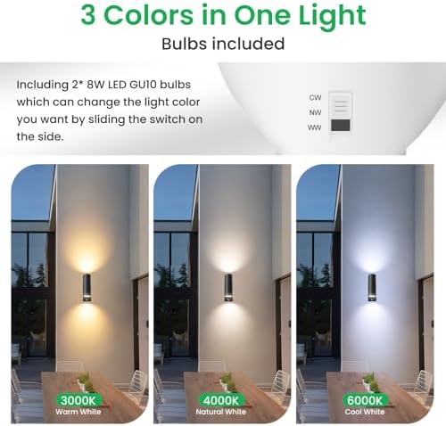 ALUSSO LED Outdoor Wall Light – PIR Motion Sensor IP65 Waterproof Lamp