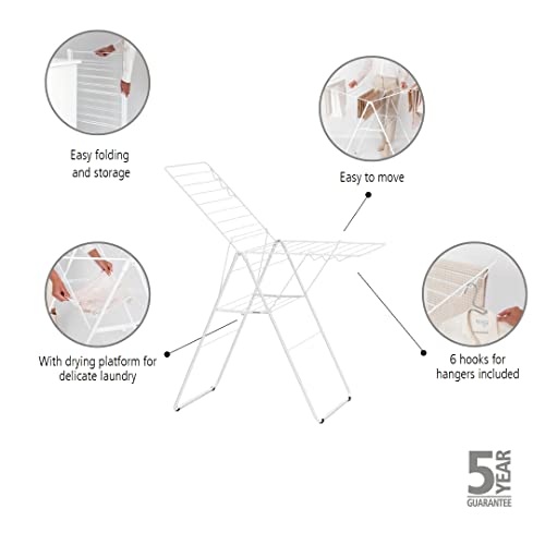 Brabantia HangOn Laundry Drying Rack – 20m Stainless Steel Clothes Horse