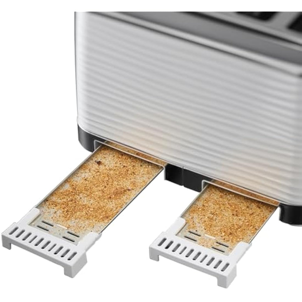 Russell Hobbs Inspire 4-Slice Toaster | White High Gloss – 24380