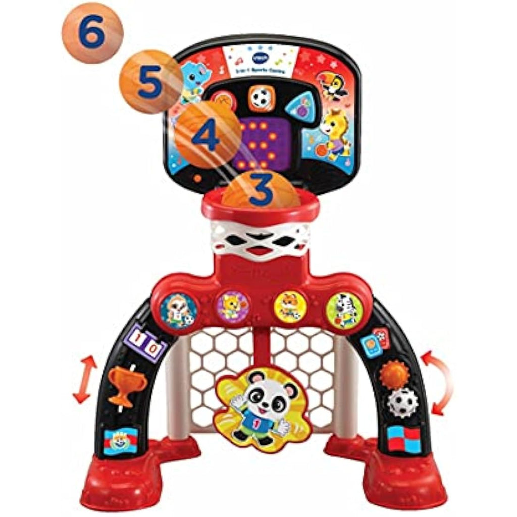 VTech 3-in-1 Sports Centre – Interactive Toddler Basketball & Football