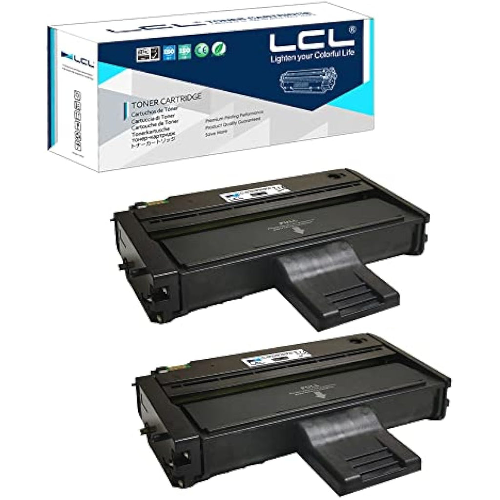 LCL Replacement Toner for Ricoh SP 201N 204SFN 211 213NW | 2-Pack Black