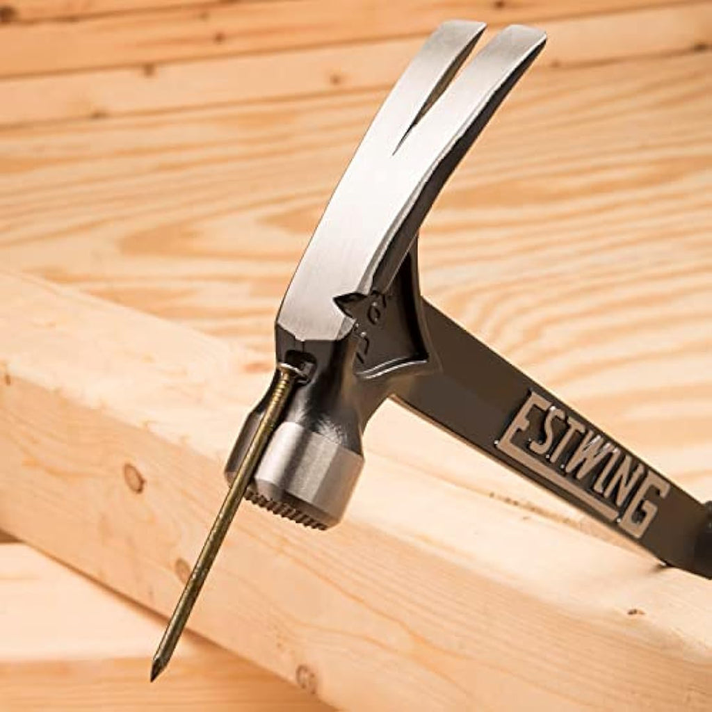Estwing 15oz Ultra Black Hammer – Milled Face Steel Framing Hammer
