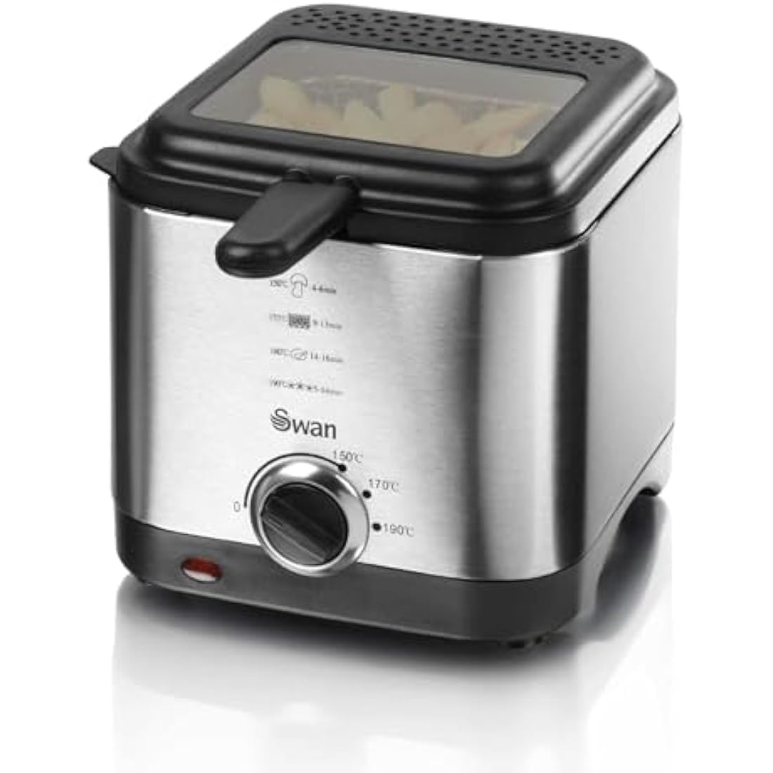 Swan SD6060N 1.5L Stainless Steel Deep Fryer with Viewing Window