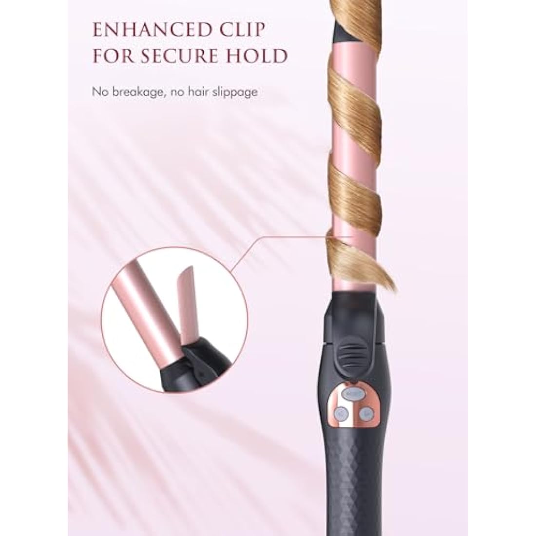 LANDOT Automatic Rotating Curling Iron | 25mm Ceramic Hair Wand