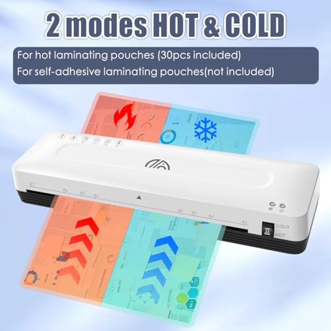 Jolof Store A3 Thermal and Cold Laminator Machine with 30 Pouches