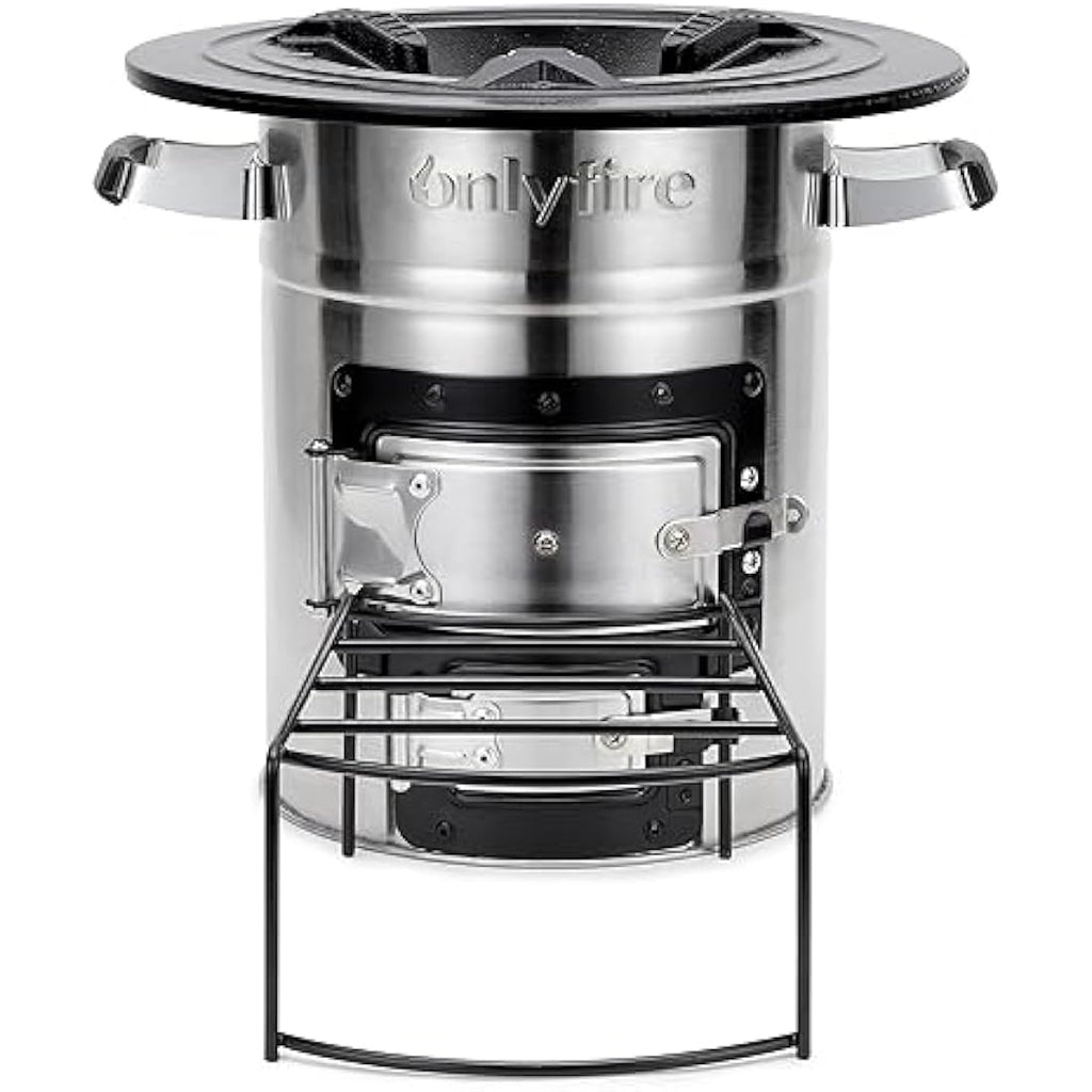 Stainless Steel Rocket Stove – Portable Wood Burning Camp Stove