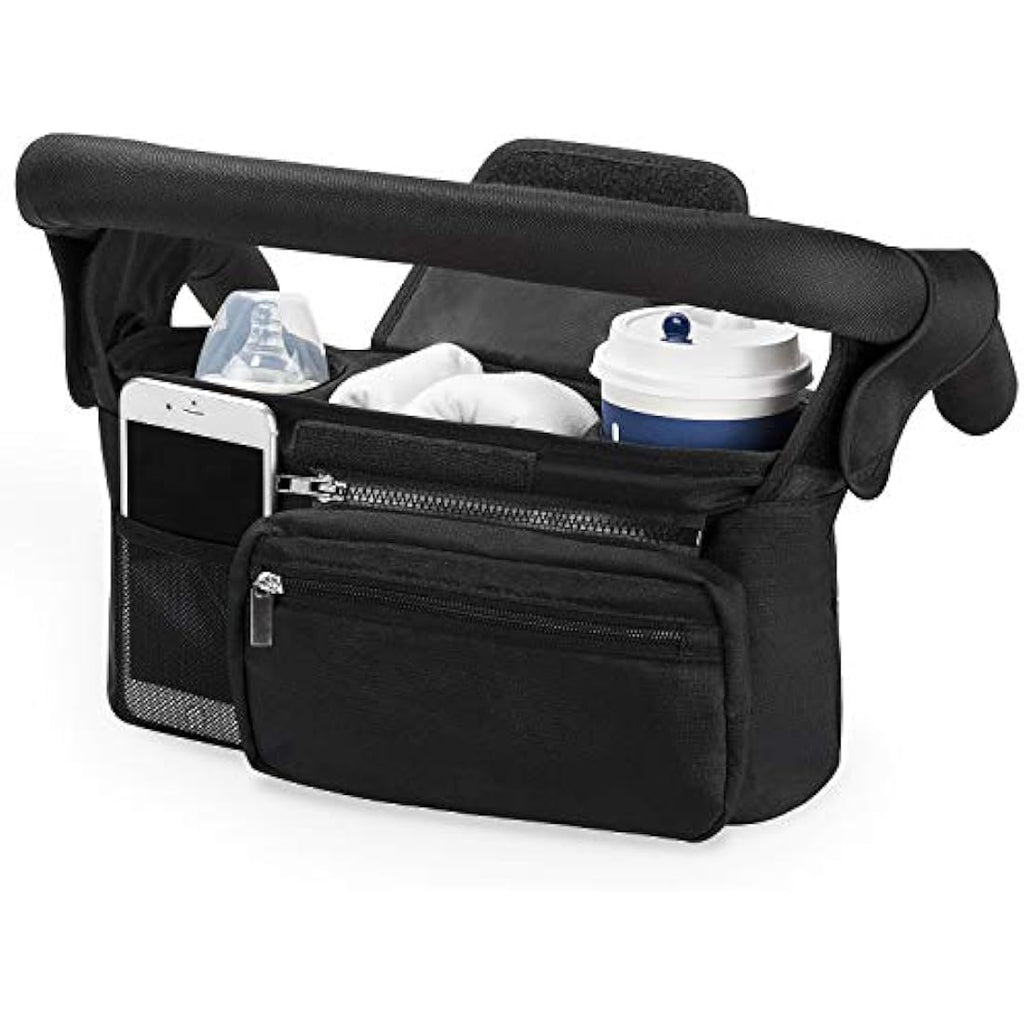 Momcozy Stroller Organiser - Insulated Cup Holders & Detachable Pocket