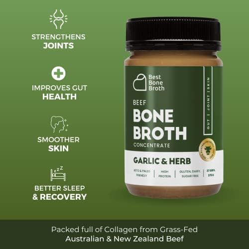 Jolof Store Beef Bone Broth Concentrate - Garlic & Herb - 375g