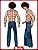 Smiffys 70s Retro Disco Costume | Blue Shirt & Patchwork Trousers