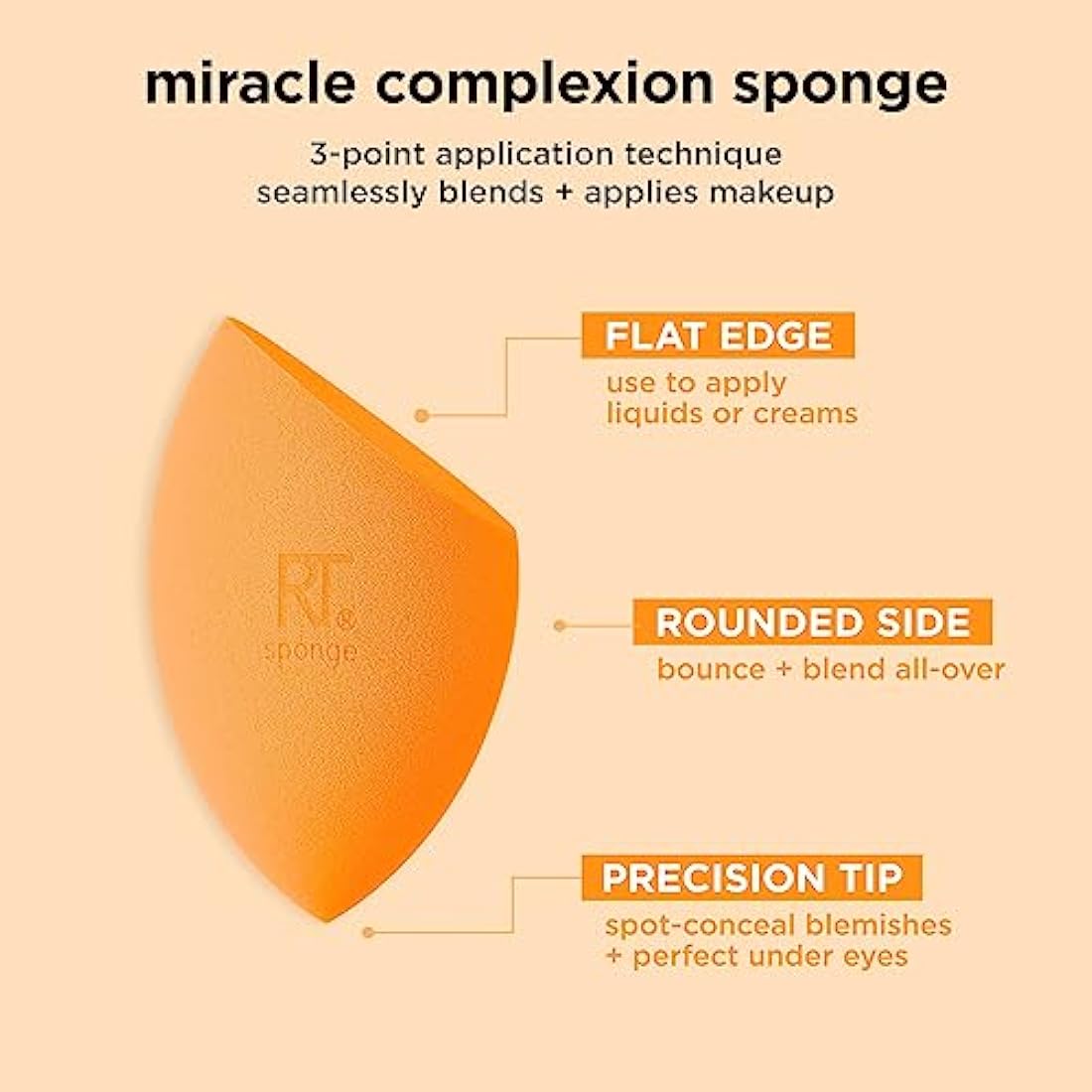 Real Techniques Miracle Complexion & Concealer Sponge Duo - 2 Count