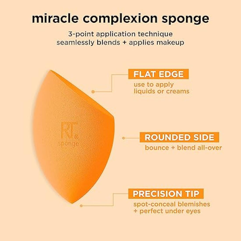 Real Techniques Miracle Complexion Makeup Sponge with Travel Case