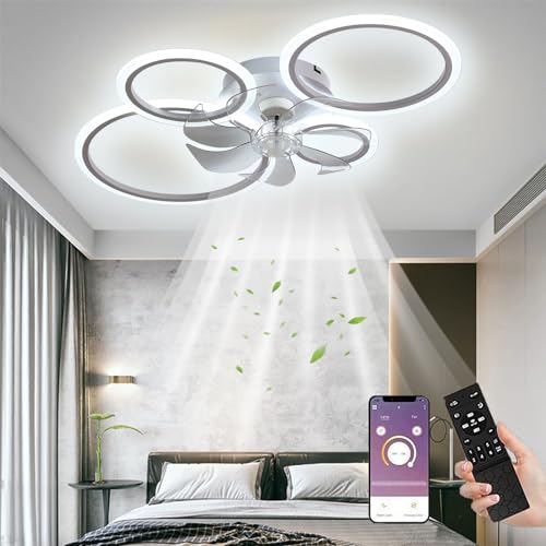 MiiR Modern LED Ceiling Fan with Light | 96W Dimmable Smart Fan