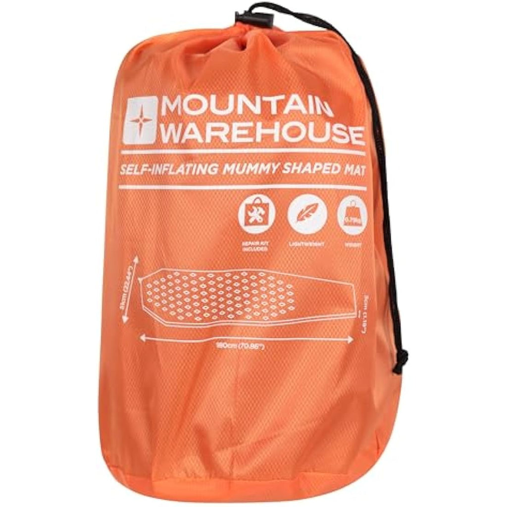 Mountain Warehouse Self Inflating Mat – Lightweight Ripstop Camping Pad