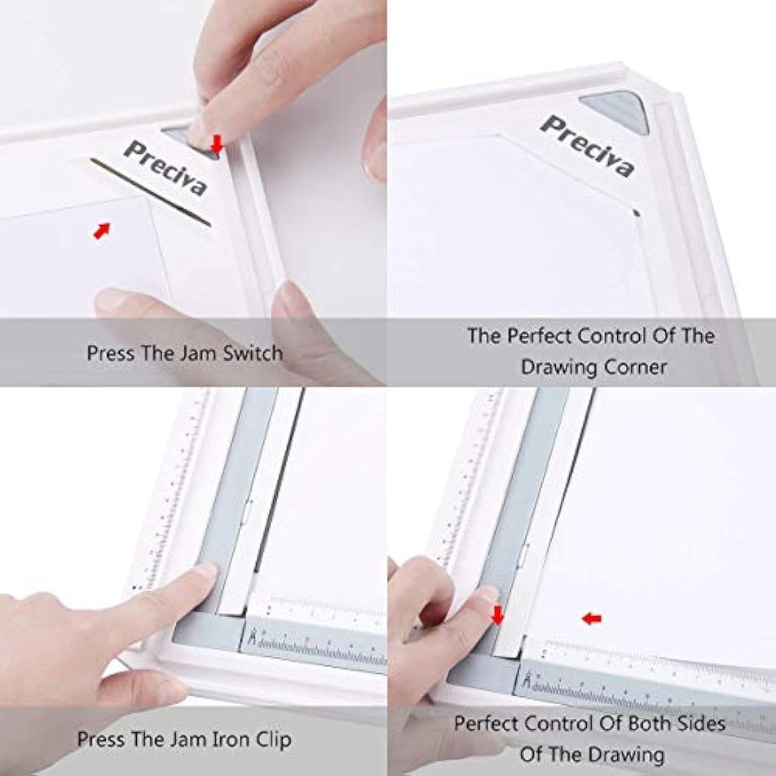 Preciva A3 Drawing Board – Technical Drafting Table with Parallel Motion
