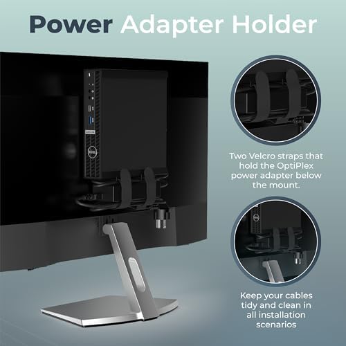 HumanCentric Dell OptiPlex Micro PC Mount | VESA, Under Desk & Wall Mount