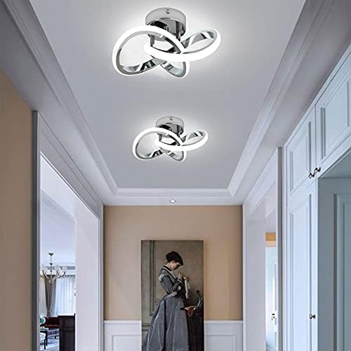 LED Ceiling Light – 22W Modern Silver Hallway Fixture