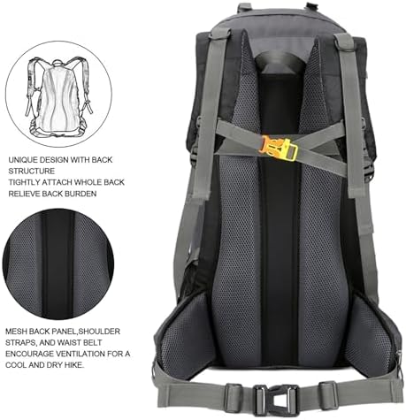 Jolof Store 60L Waterproof Hiking Backpack – Lightweight Camping Rucksack