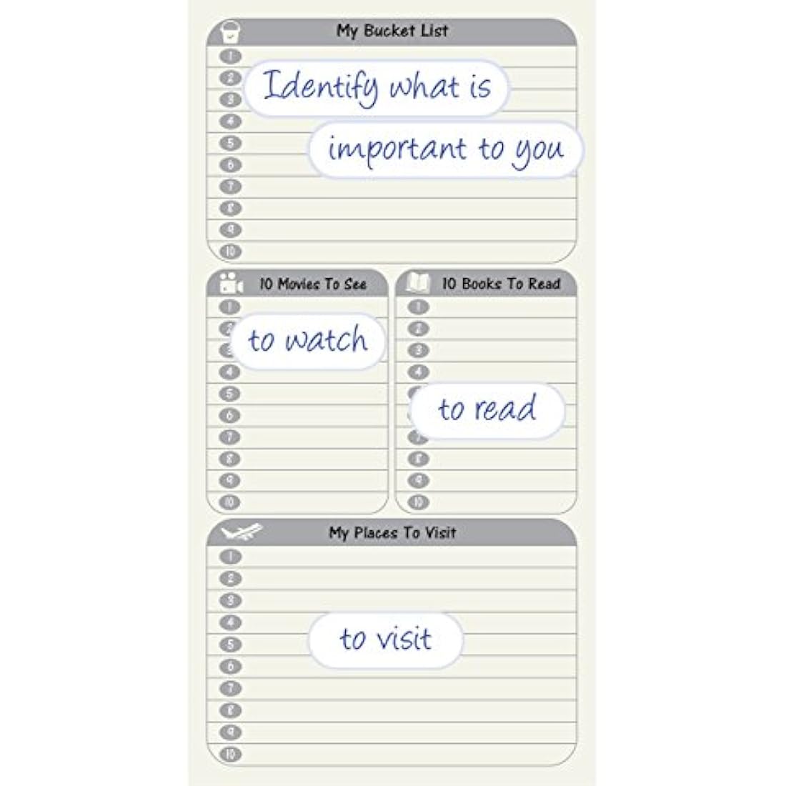 Jolof Store Weekly Planner Refill for Standard Traveler's Notebook – 2 Pack