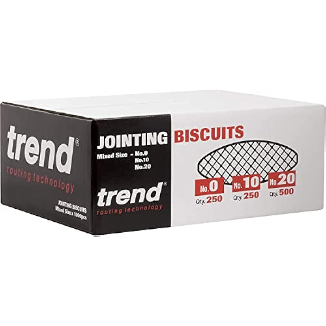 Trend Beechwood Joining Biscuits Variety Pack - No. 0, 10, 20 (1000 Pack)