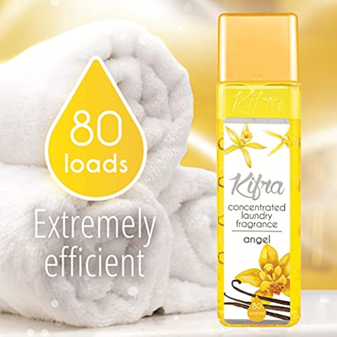 Kifra Angel Laundry Perfume – Concentrated Fragrance (200ml, 80 Loads)