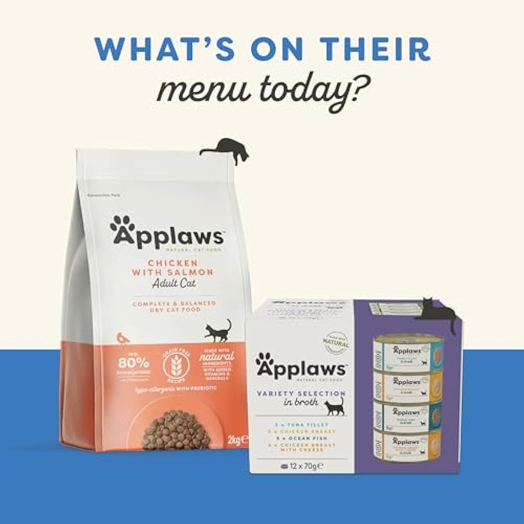 Applaws Senior Wet Cat Food - Tuna & Sardine Mousse - 24 x 70g Tins