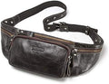 Jolof Store Men's Leather Waist Pack – Waterproof Business Sling Bag