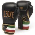 Leone 1947 Boxing Gloves – Unisex Black 10oz Polyurethane GN039