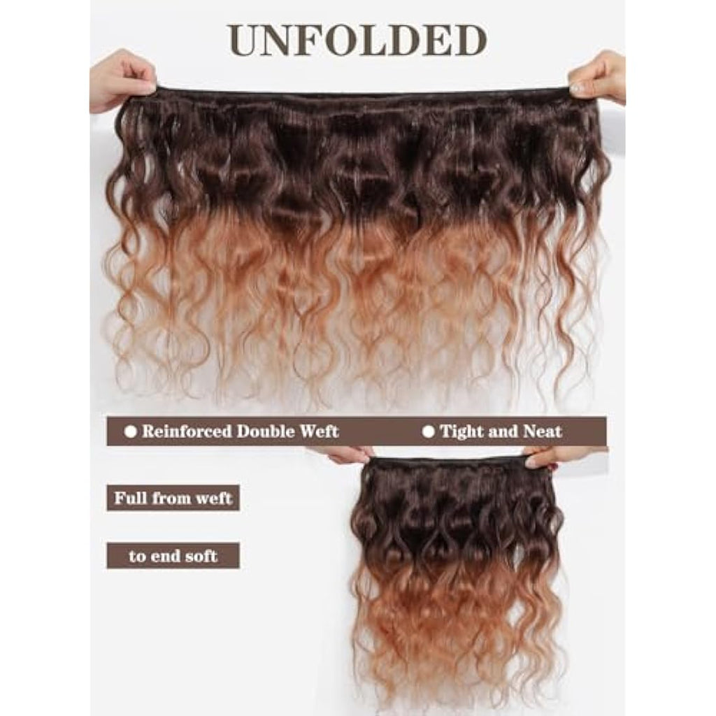 Jolof Store Ombre Brazilian Body Wave Human Hair Bundles – T4/30