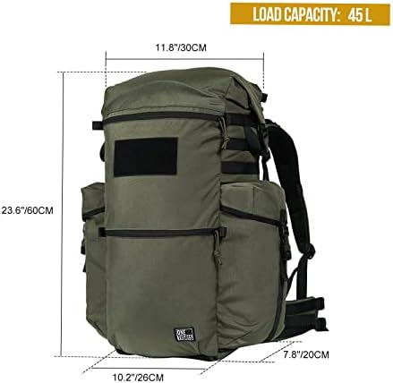 OneTigris WILD ROCKET 45L Bushcraft Backpack | Men's Hiking Rucksack