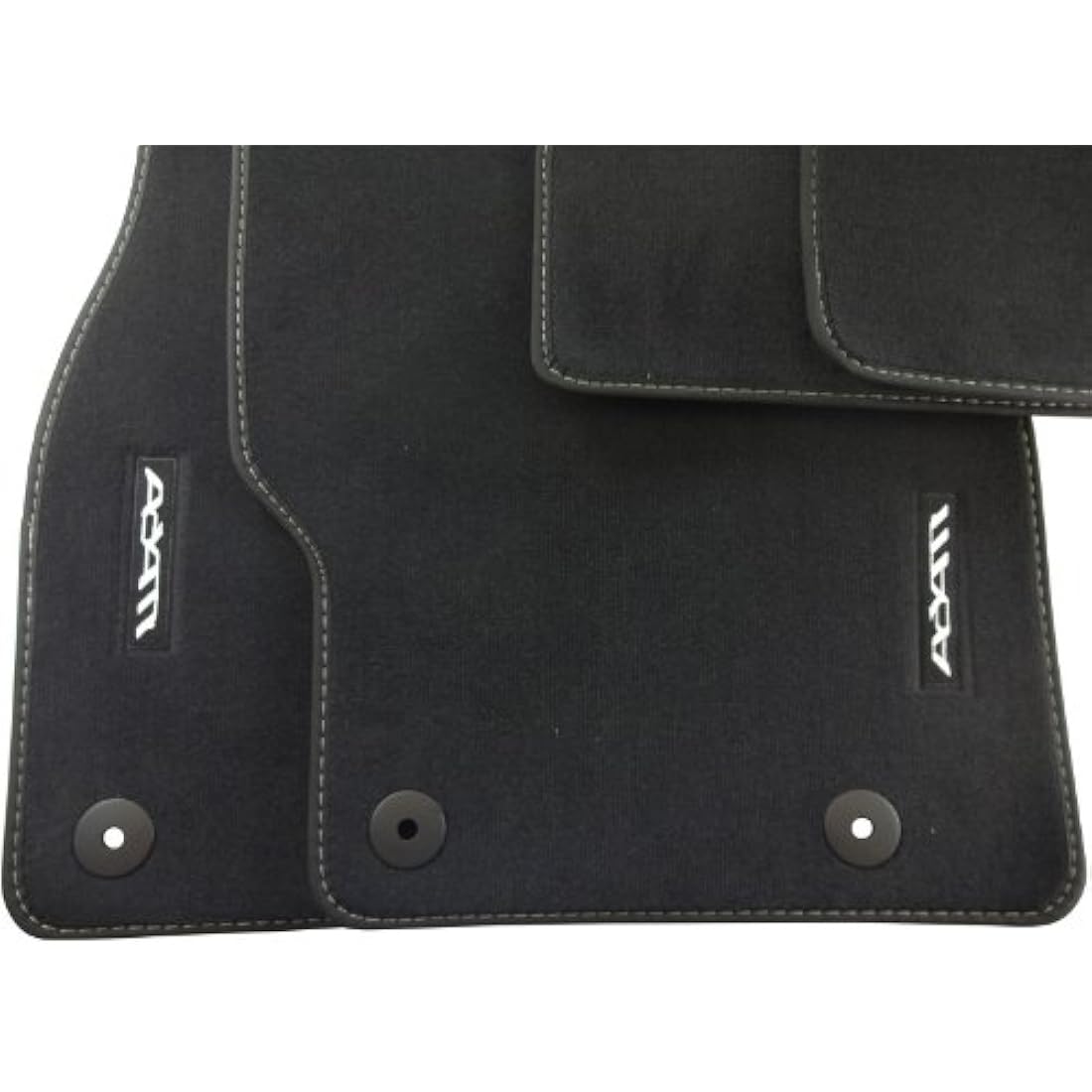 Vauxhall Adam Tailored Black Velour Carpet Floor Mats - Set of 4