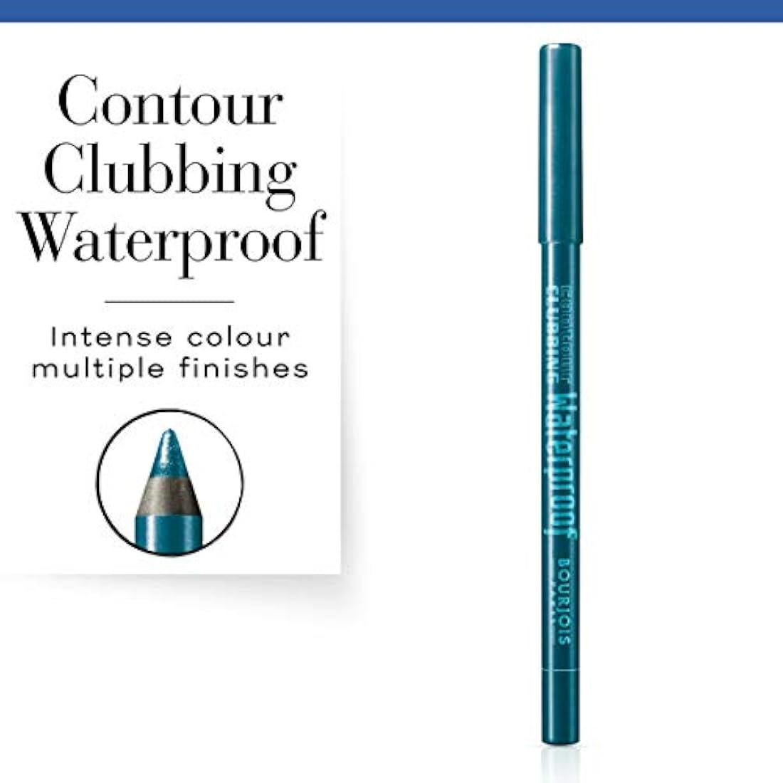 Bourjois Contour Clubbing Waterproof Eye Pencil – 46 Bleu Néon, 1.2g