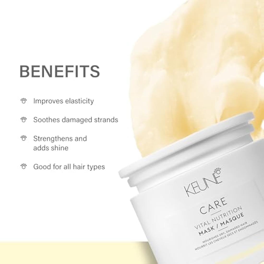 Keune Care Vital Nutrition Mask | Moisturizing Hair Treatment - 200ml